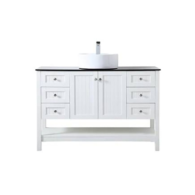 Marble Bathroom Vanity With Cuntertop Sink Solid Wood +MDF 48 Inch
